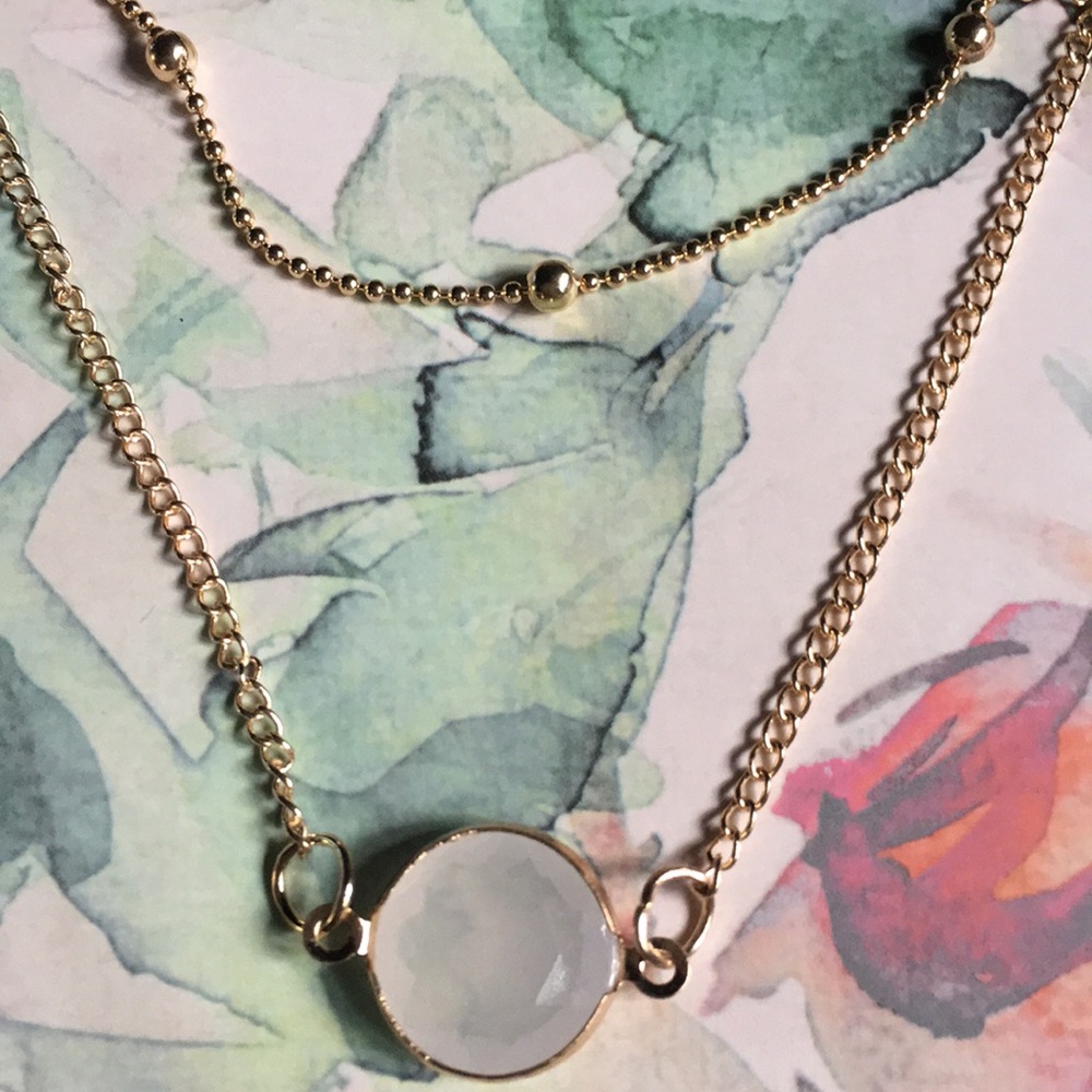 New! Beaded Glass Pendant Necklace - Picture 7 of 10